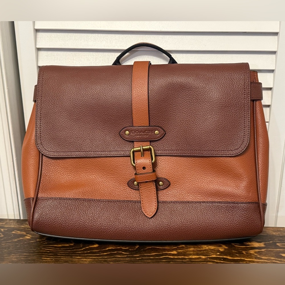Coach Brown Leather Messenger Bag